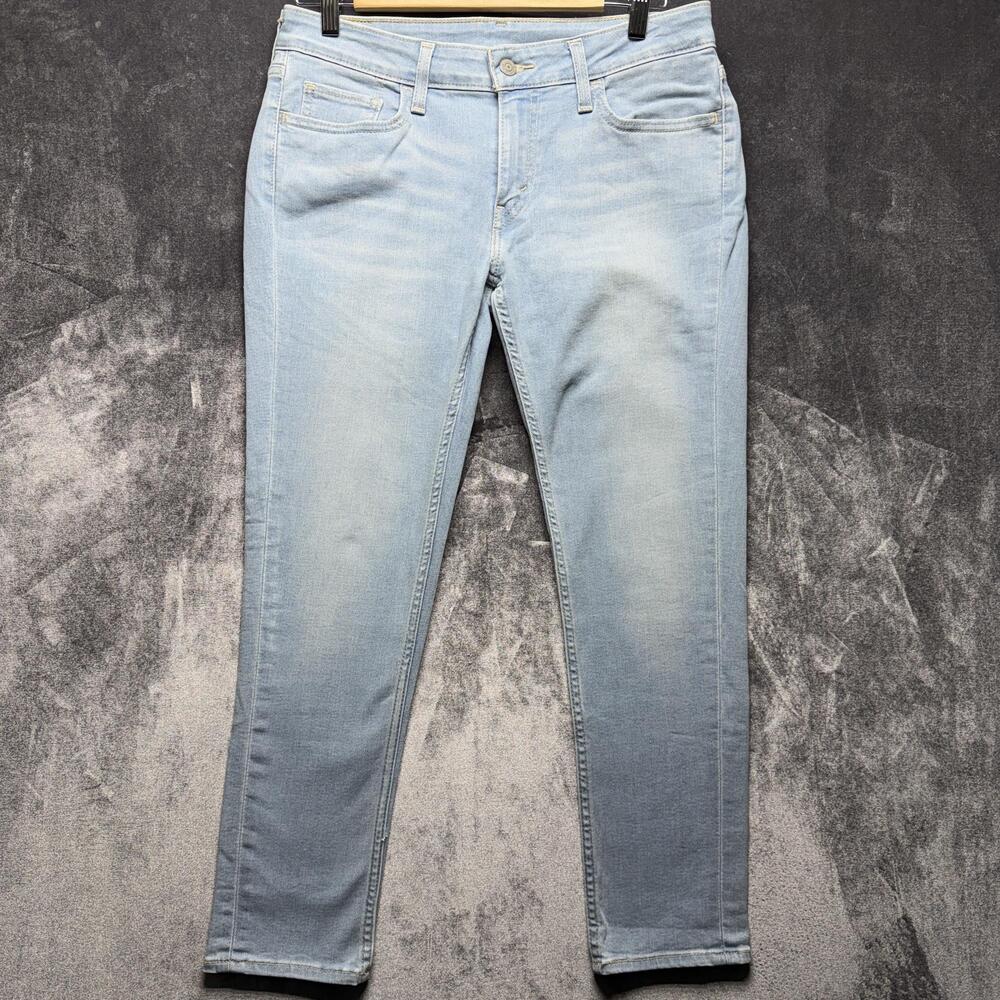 Levi's Jeans Womens 30 Blue Skinny Slim Stretch Denim Light Wash 5 Pocket